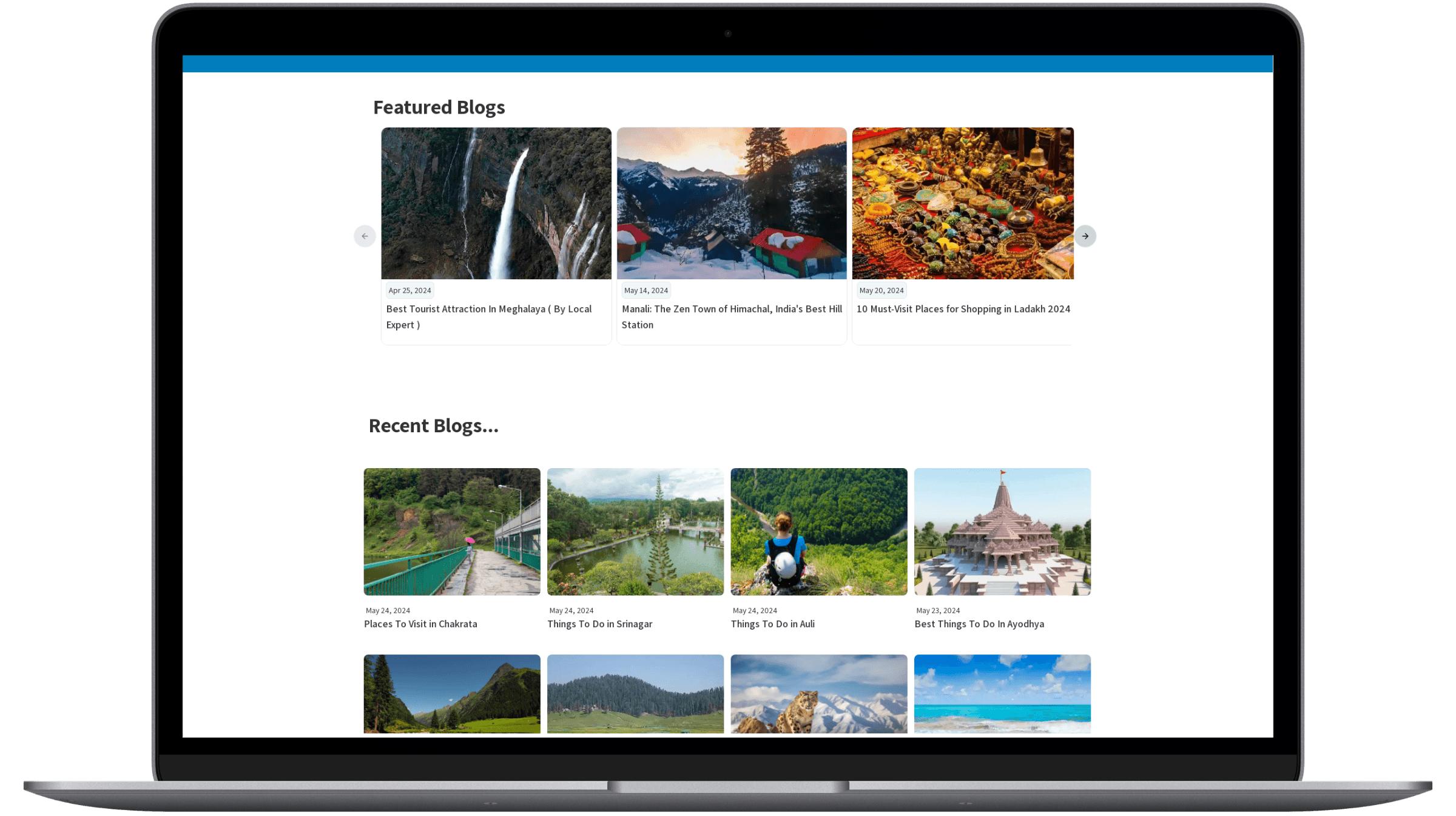 blogs page